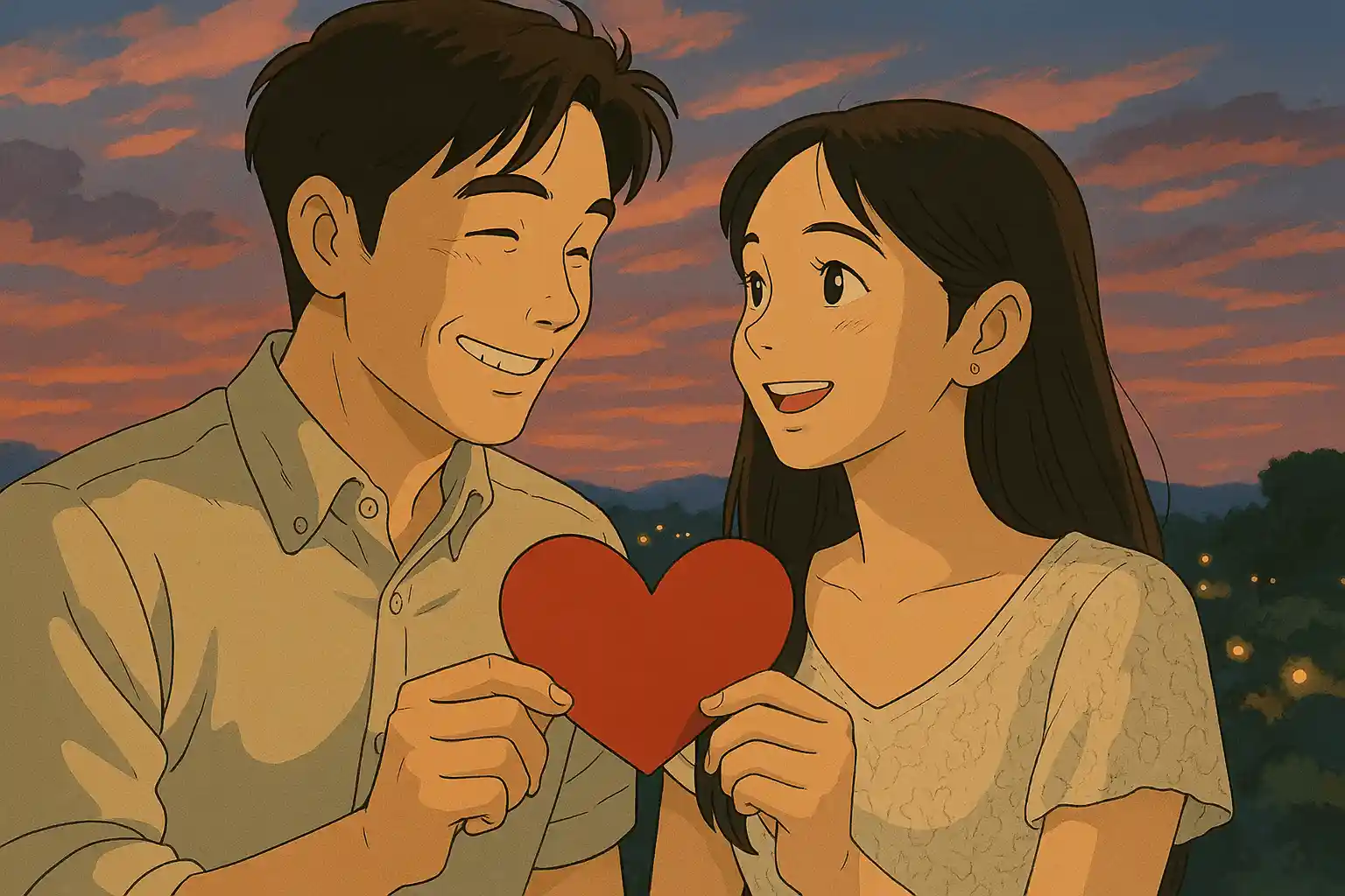 After - Couple Photos Ghibli Transformation